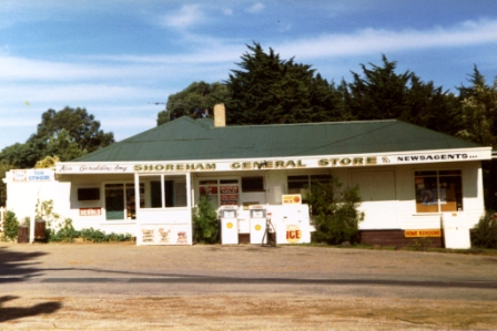 photo of Shoreham General Store in 1984, in the story "The Shnookals at Shoreham" written by Liezl Shnookal